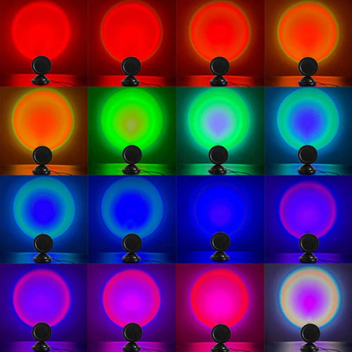 Sunset lamp color options